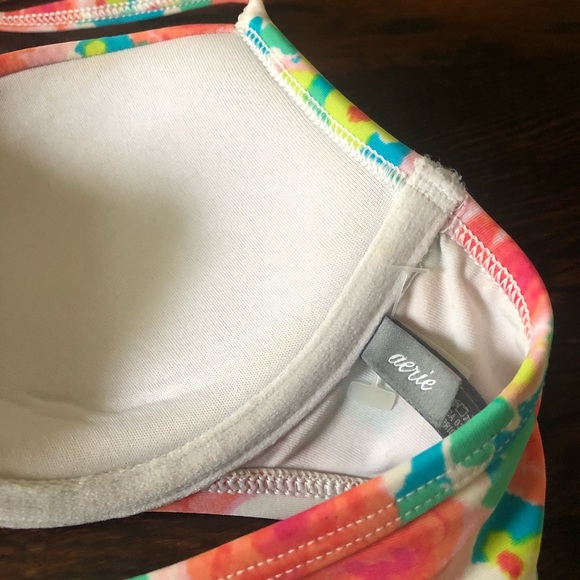 Aerie Blakely Floral Bikini Top 32B - Picture 8 of 8